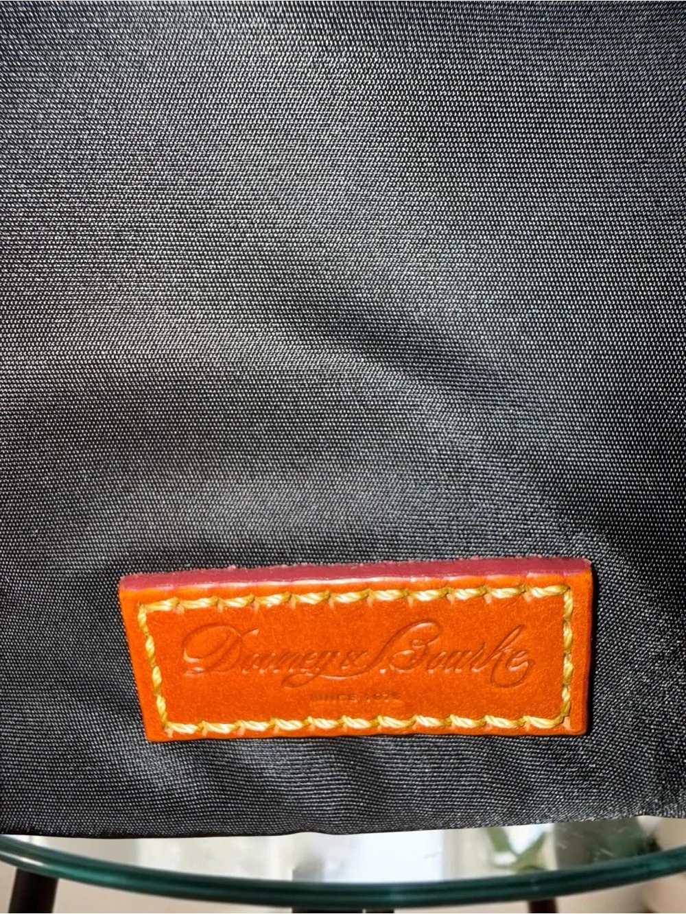 Dooney & Bourke Black Nylon North South Triple Zip Crossbody Bag